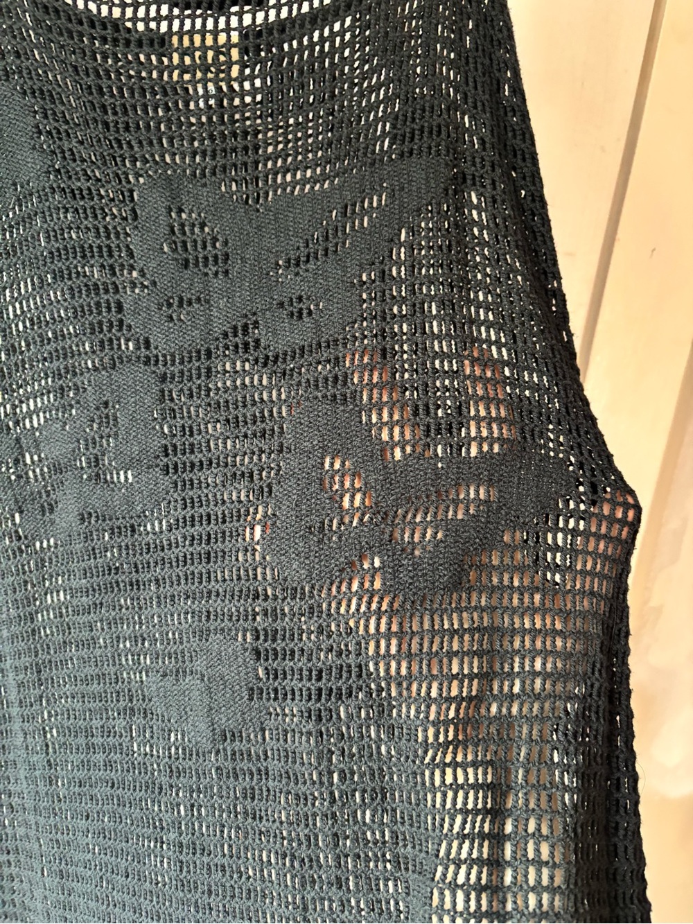 Dolce & Gabbana Vintage Black Crochet Butterfly Dress - Picture 4 of 11